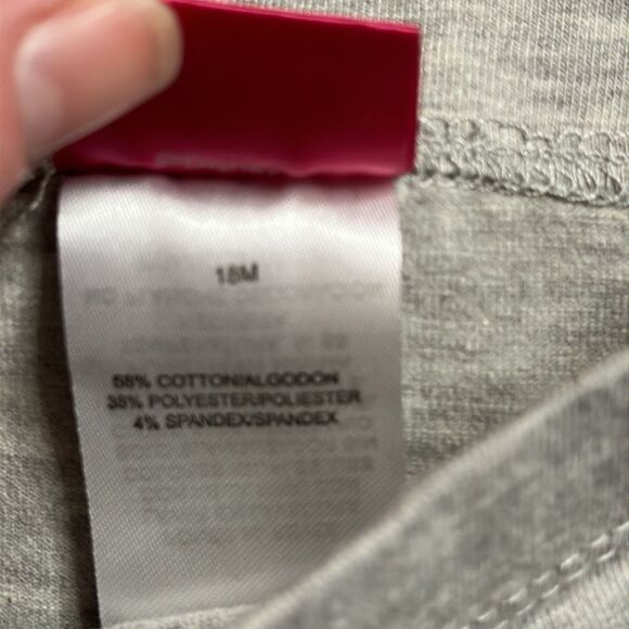 Disney Jr Minnie Mouse Girls size 18 mos Gray Leggings pink - Picture 4 of 5